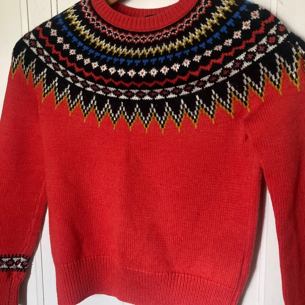 J.Crew Wool Ski Sweater Women's Size S